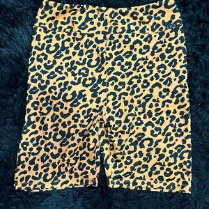 LiCi Fit Leopard Scrunch Biker Shorts